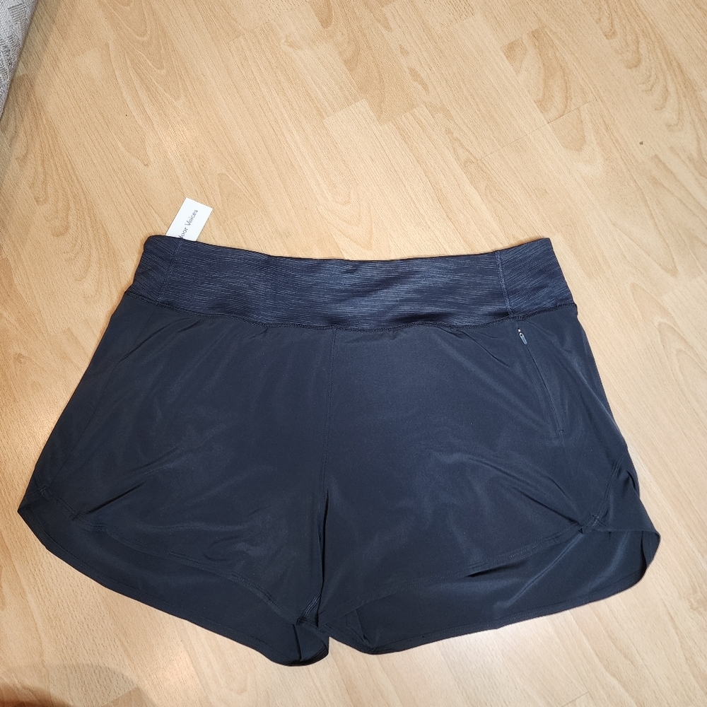 NWT Outdoor Voices Black 4" Short Brief Lined 2 Pockets Size XXXL 18-20